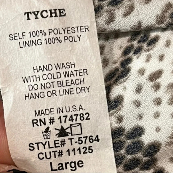 VICI Women's Snake‎ Print V Neck Balloon Sleeve Top Large | EUC - Picture 5 of 8